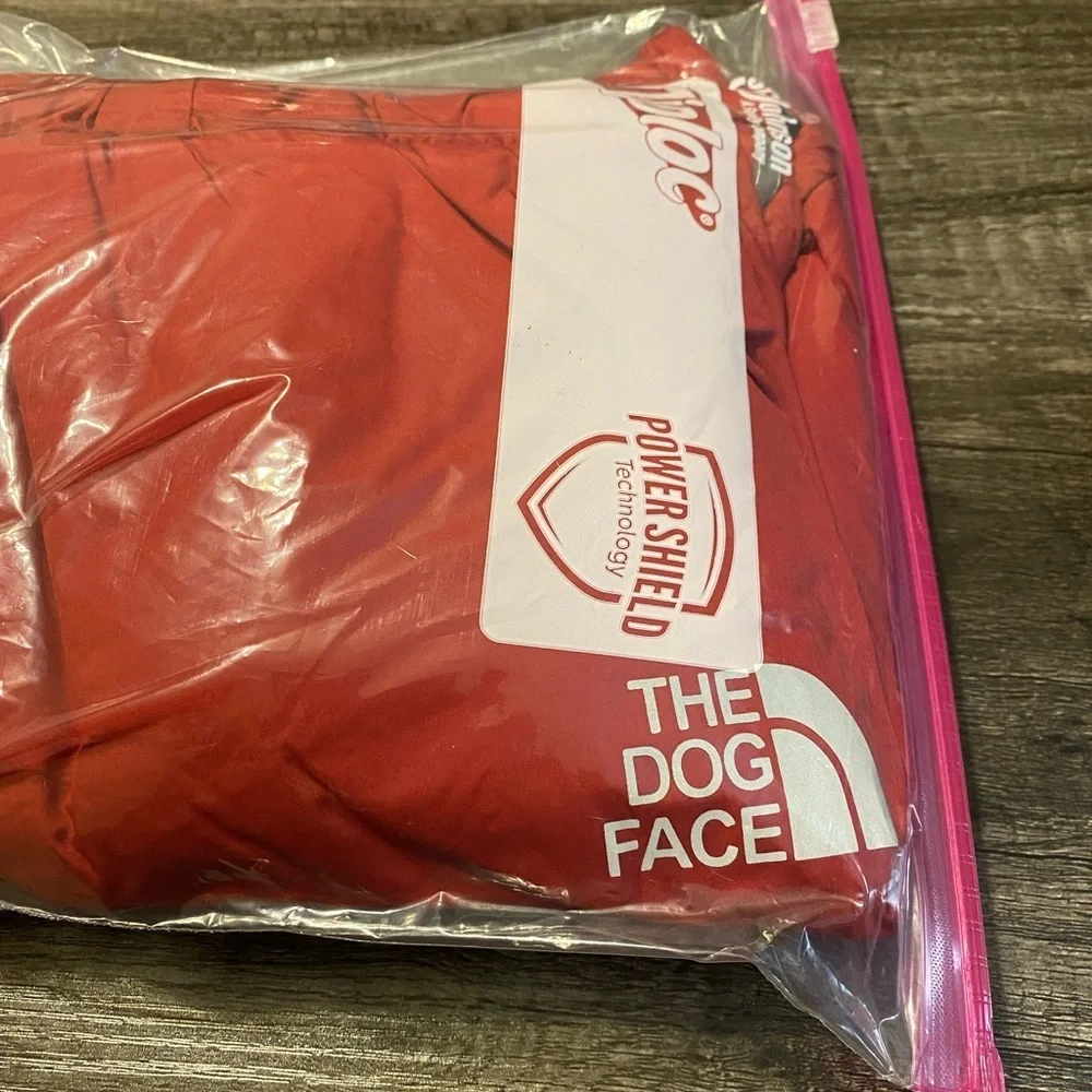 “The Dog Face” North Face style rain jacket for dogs 🐶